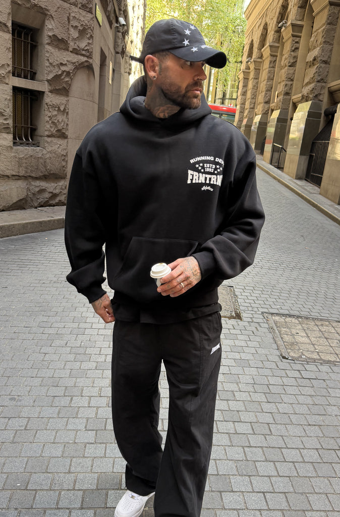 FRNTRNR ESTD Hoodie Black