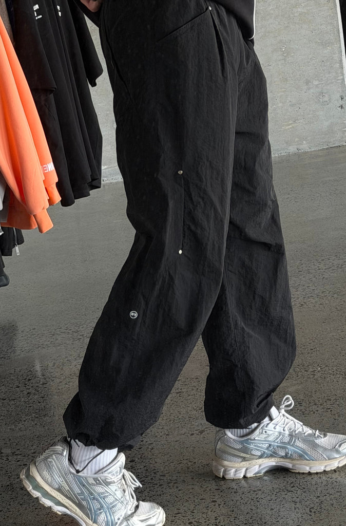FR Wide Leg Tech Pant - Black