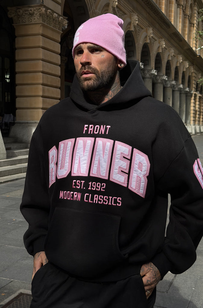 Classic Front Hoodie Black Candy