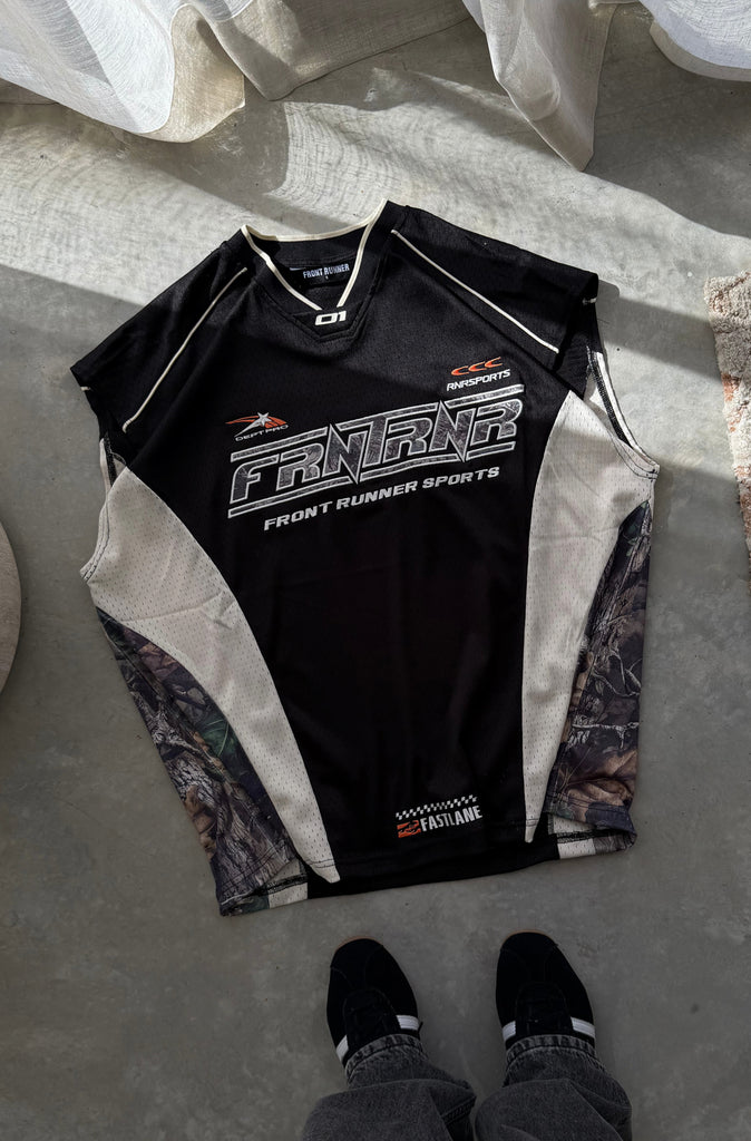 Gridlock Sleeveless Jersey Black Camo