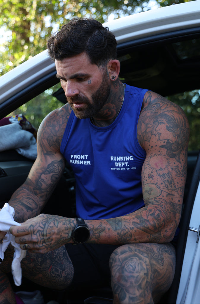 Running Dept Tech Singlet - Cobalt