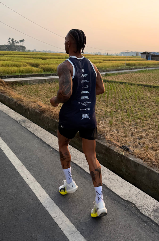 FR Performance Panel Singlet Navy
