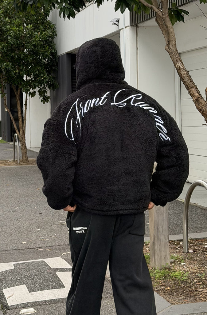 FR Hooded Sherpa Jacket Black