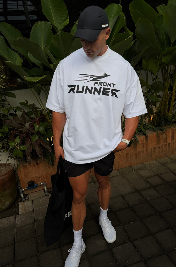 Road Runner Tee - White Black