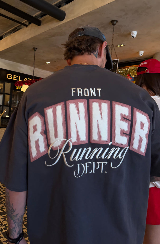 Classic Running Dept Tee Charcoal [men]