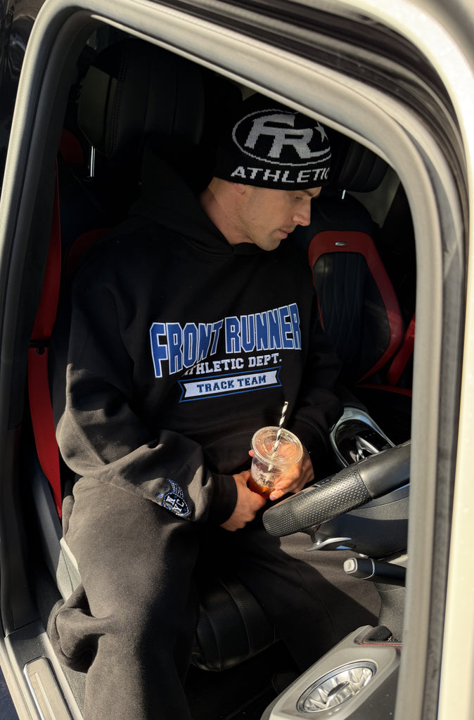 Athletic Department Hoodie Black Cobalt