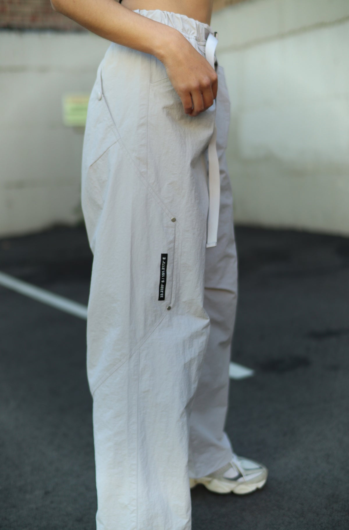 FR Wide Leg Tech Pant - Smoke