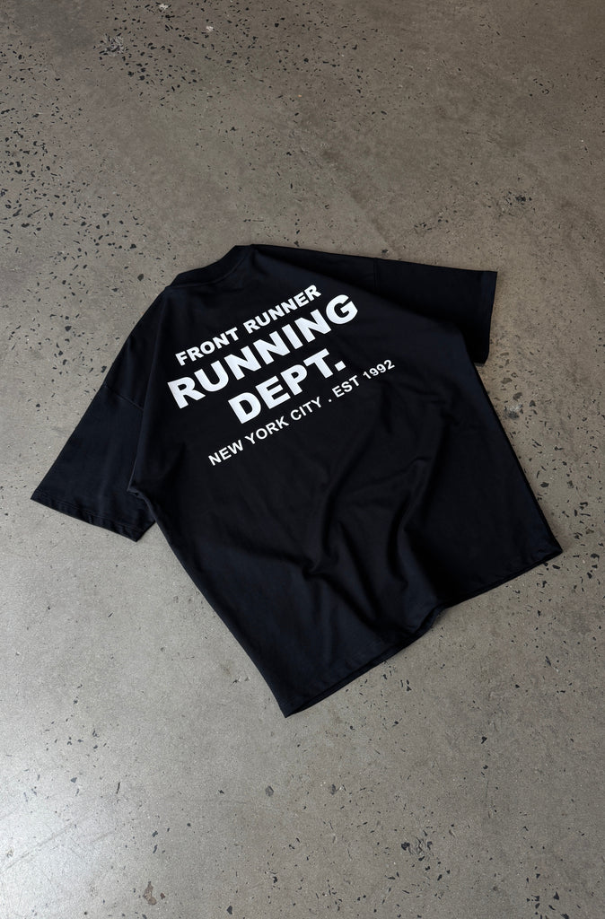 Running Dept Tee - Black/White