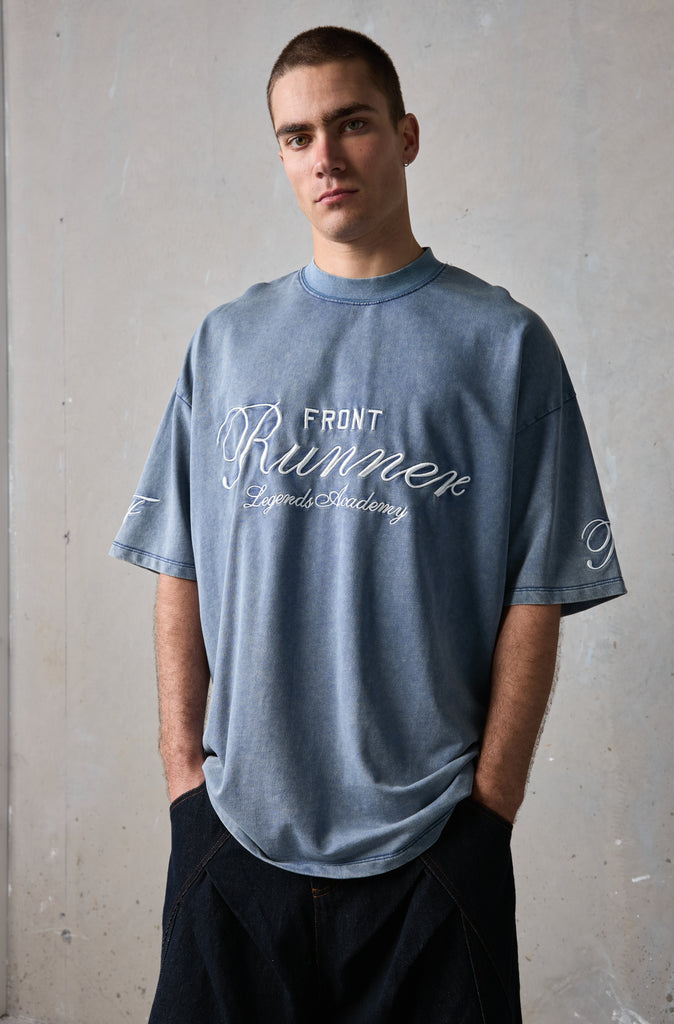Legends Academy Tee - Denim Wash