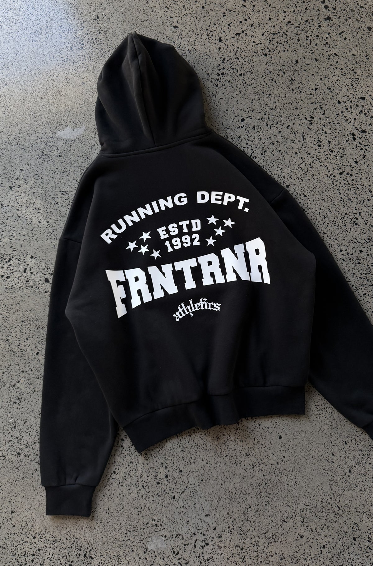 FRNTRNR ESTD Hoodie Black