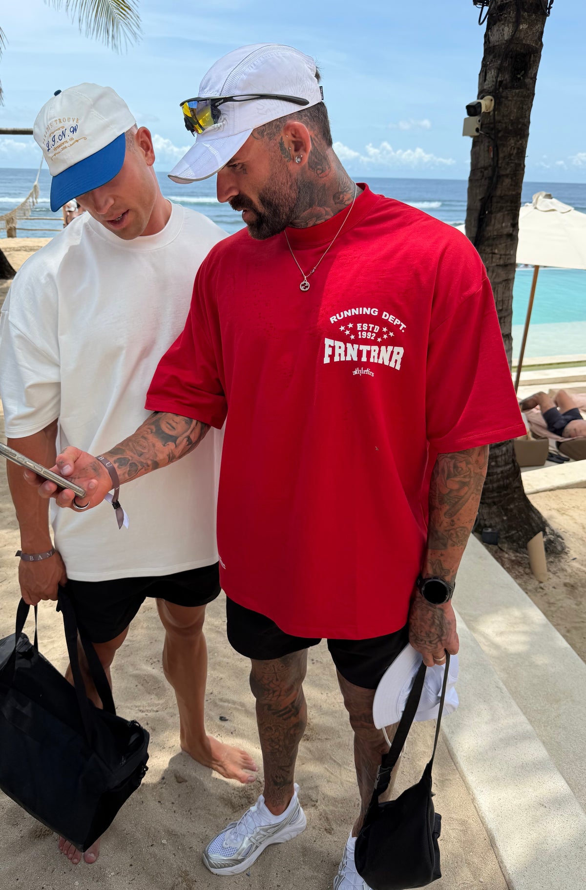 FRNTRNR ESTD Tee Cherry [men]