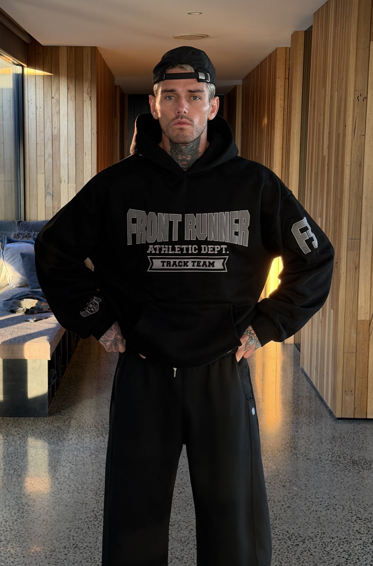 Athletic Department Hoodie Graphite [men]