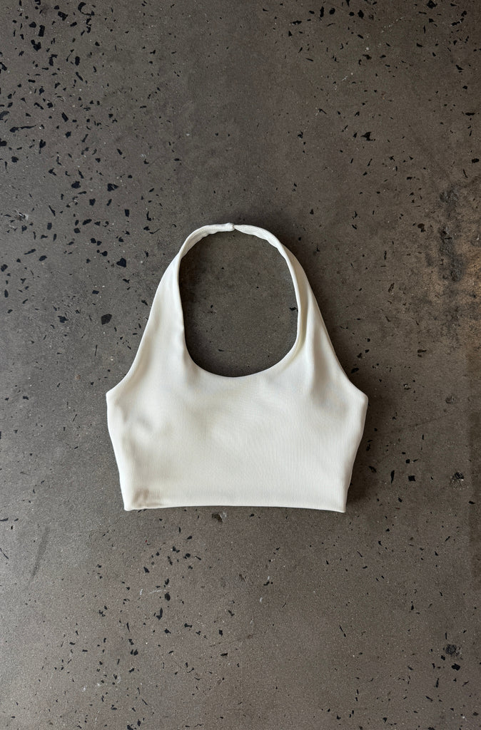 FRNTRNR Halter Crop - Cream