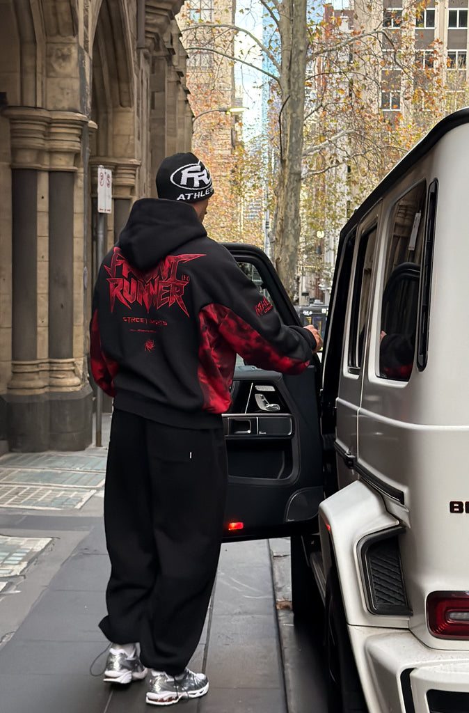 No Mercy Hoodie Black Scarlet