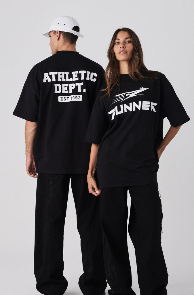 Road Runner Tee - Black & White