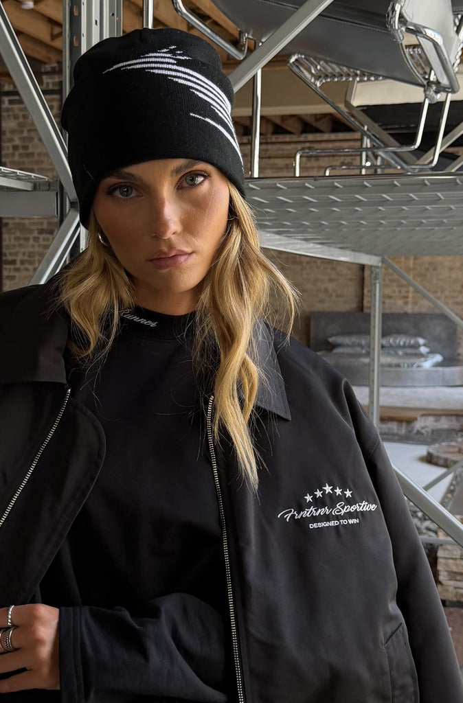 Road Runner Skull Beanie Black