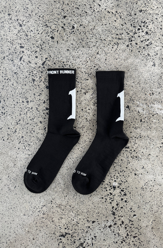 Pace Socks 3pk - White/Black/Flamingo