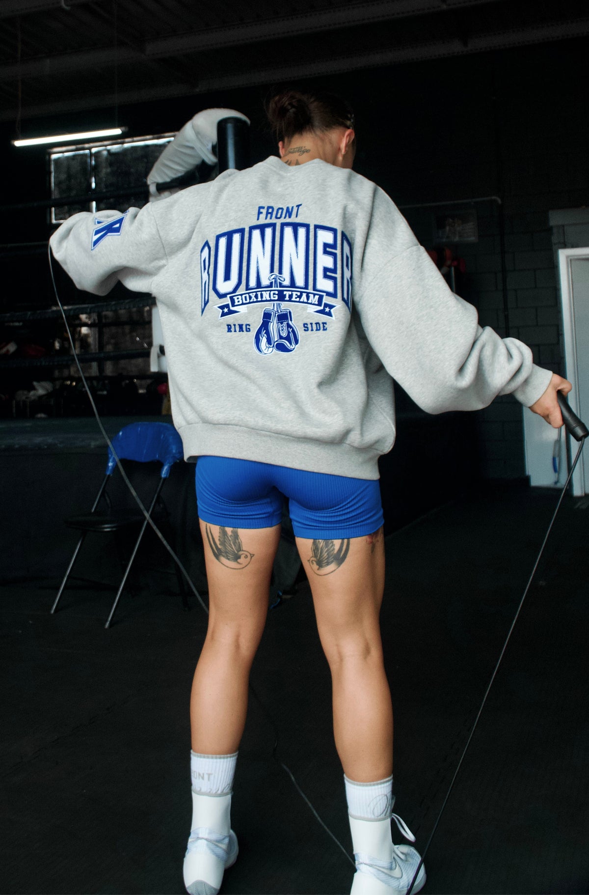 Ringside Crewneck - Grey Marle - Women