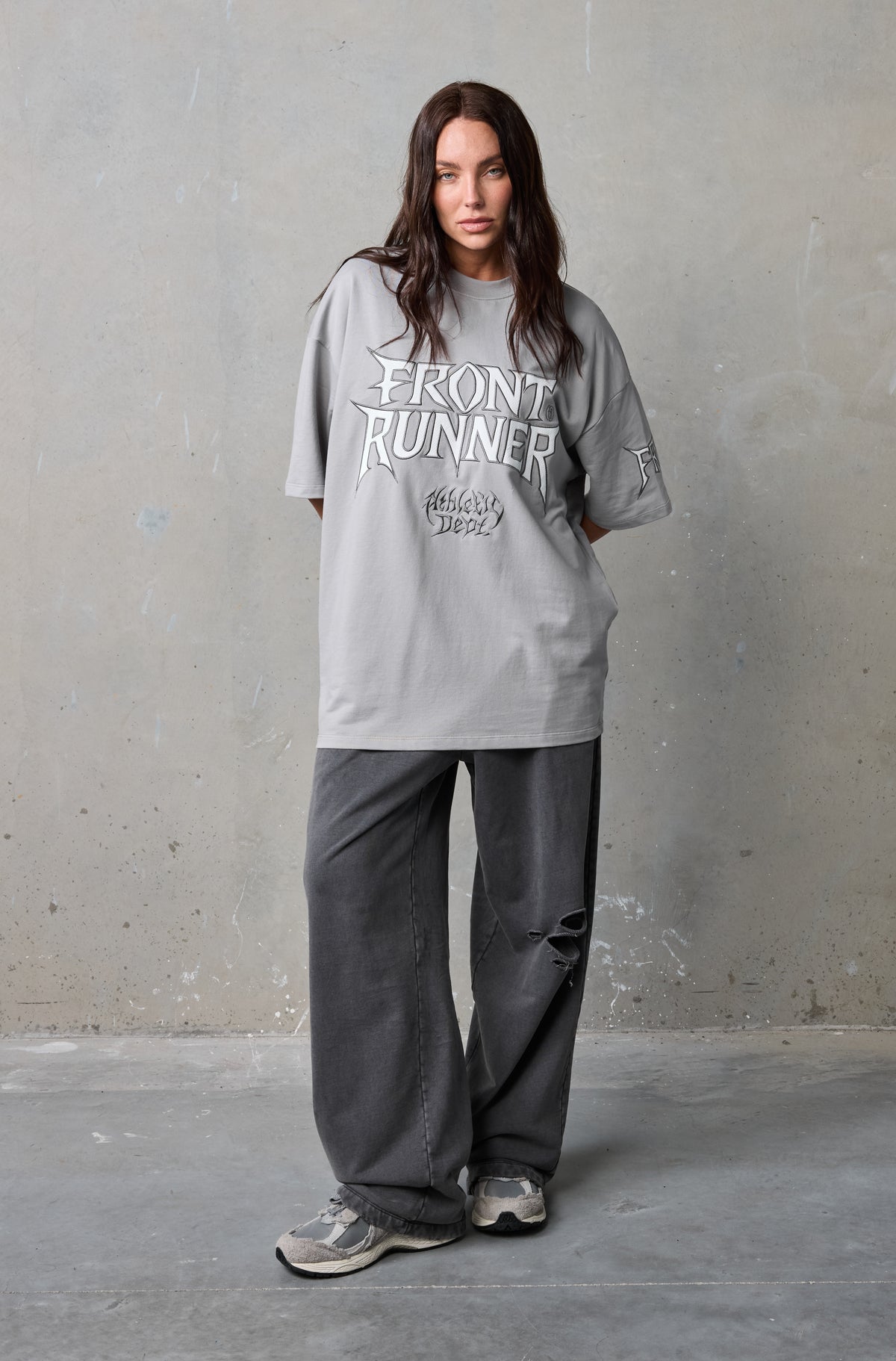 Hardline Runner Tee - Grey - Women