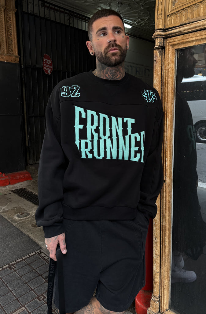 Pyro Crewneck Black Tiffany [men]