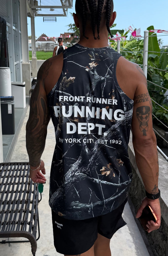 Running Dept Tech Singlet Night Camo