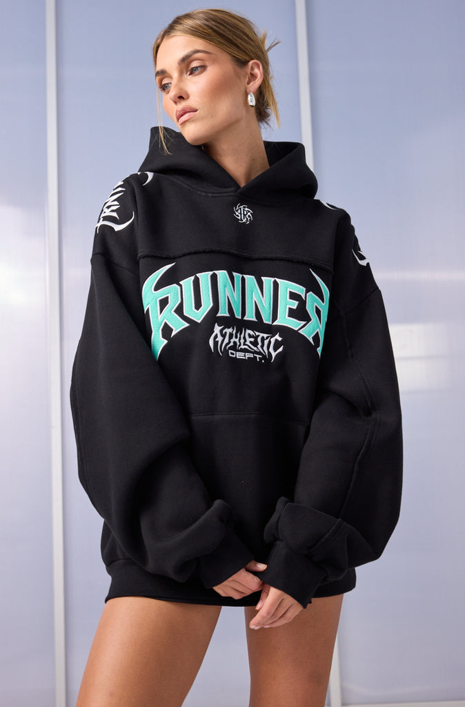 Vortex Hoodie Black Tiffany