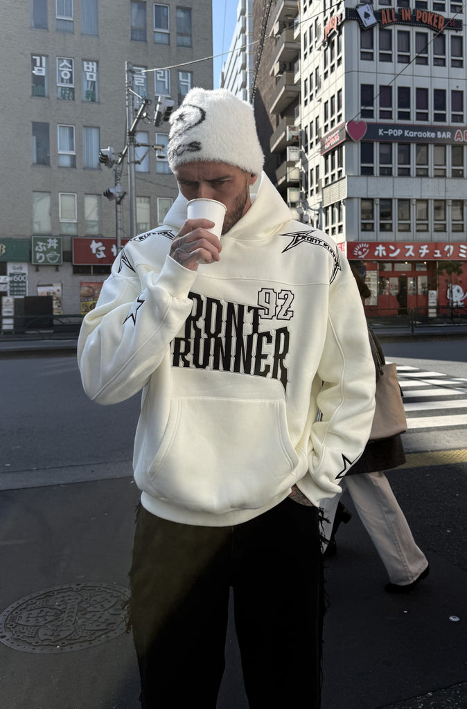 Resilience Fuzzy Skull Beanie White