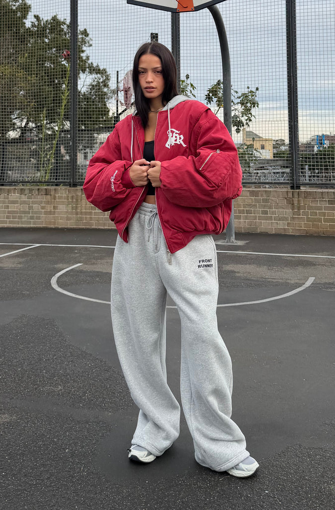 FR Goods Hooded Canvas Jacket Vintage Cherry