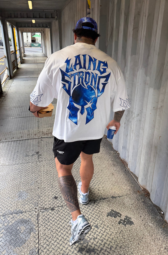 FR X LS Helm Bolt Jersey White Cobalt [men]