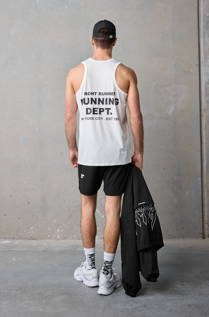 Running Dept Tech Singlet - White