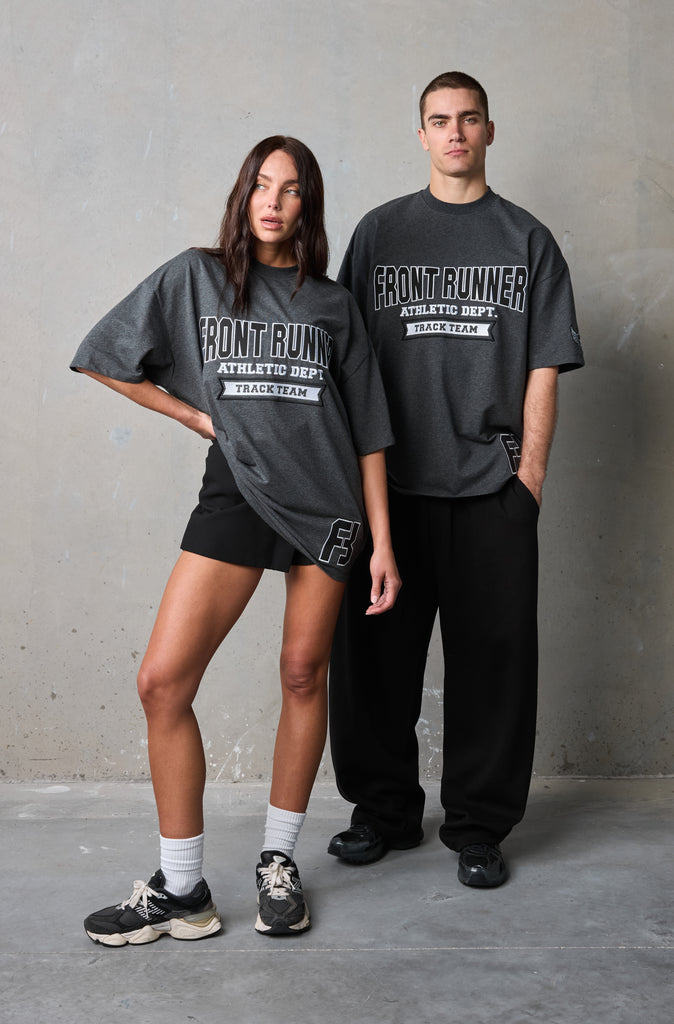 Athletic Department Tee - Charcoal Marle