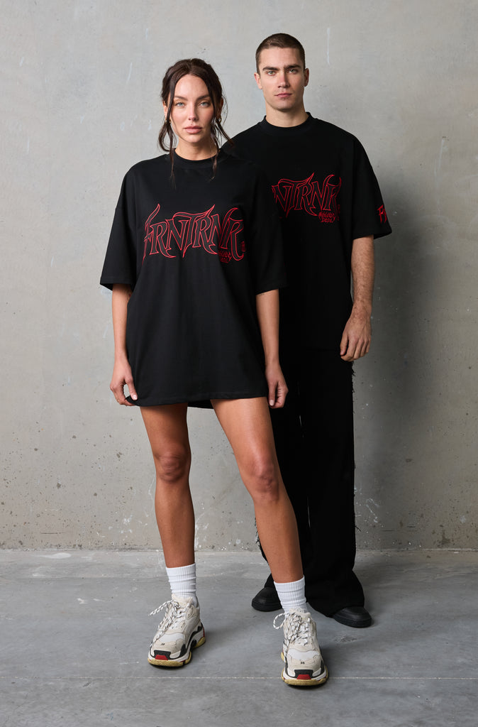 Thorned Legacy Tee - Black Red