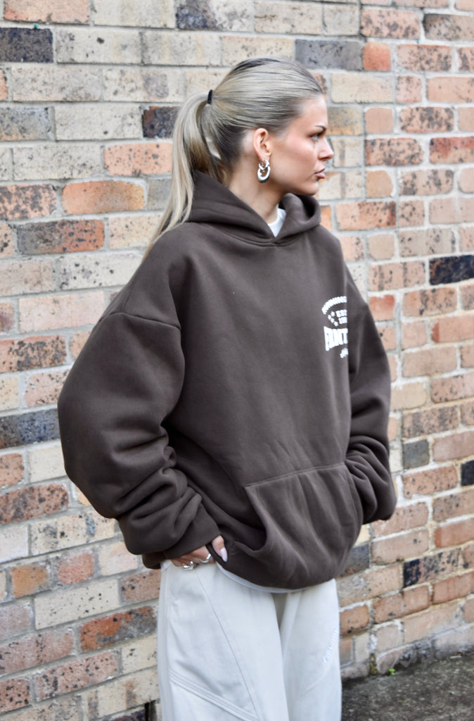 FRNTRNR ESTD Hoodie Mocha