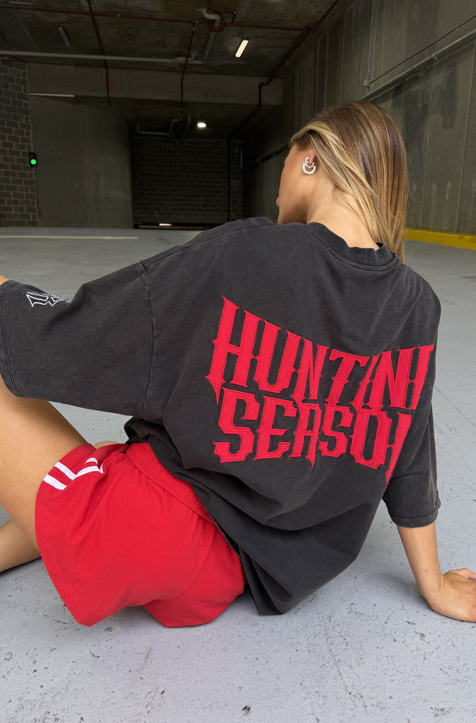 Hunting Season Tee Washed Black