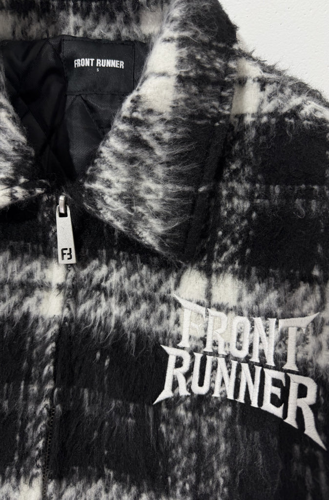 Apex Check Bomber Black White