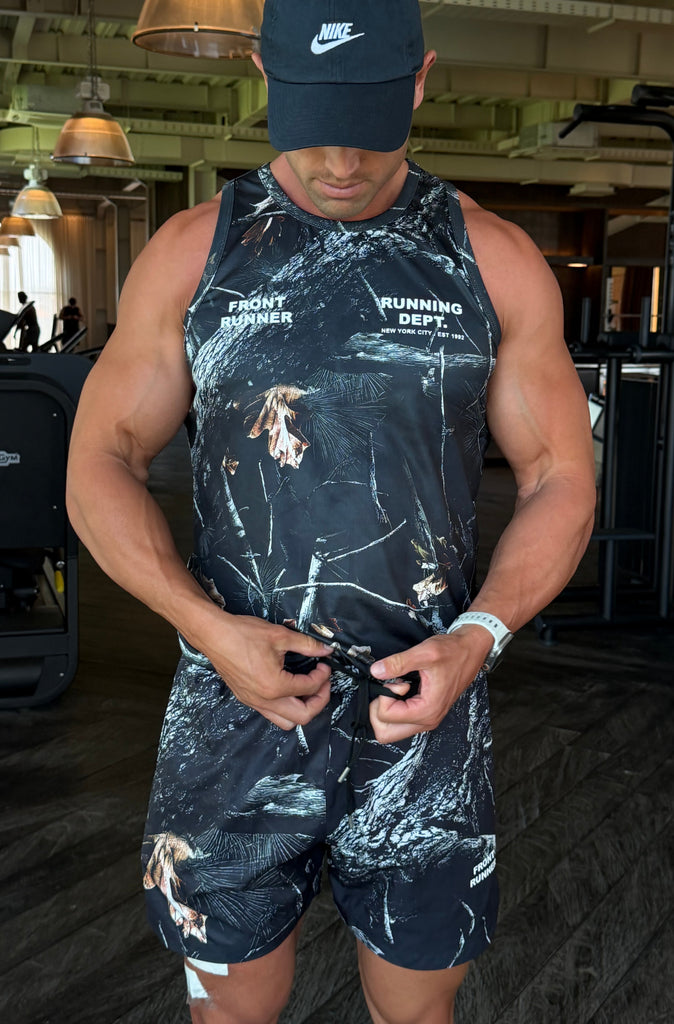 Running Dept Tech Singlet Night Camo