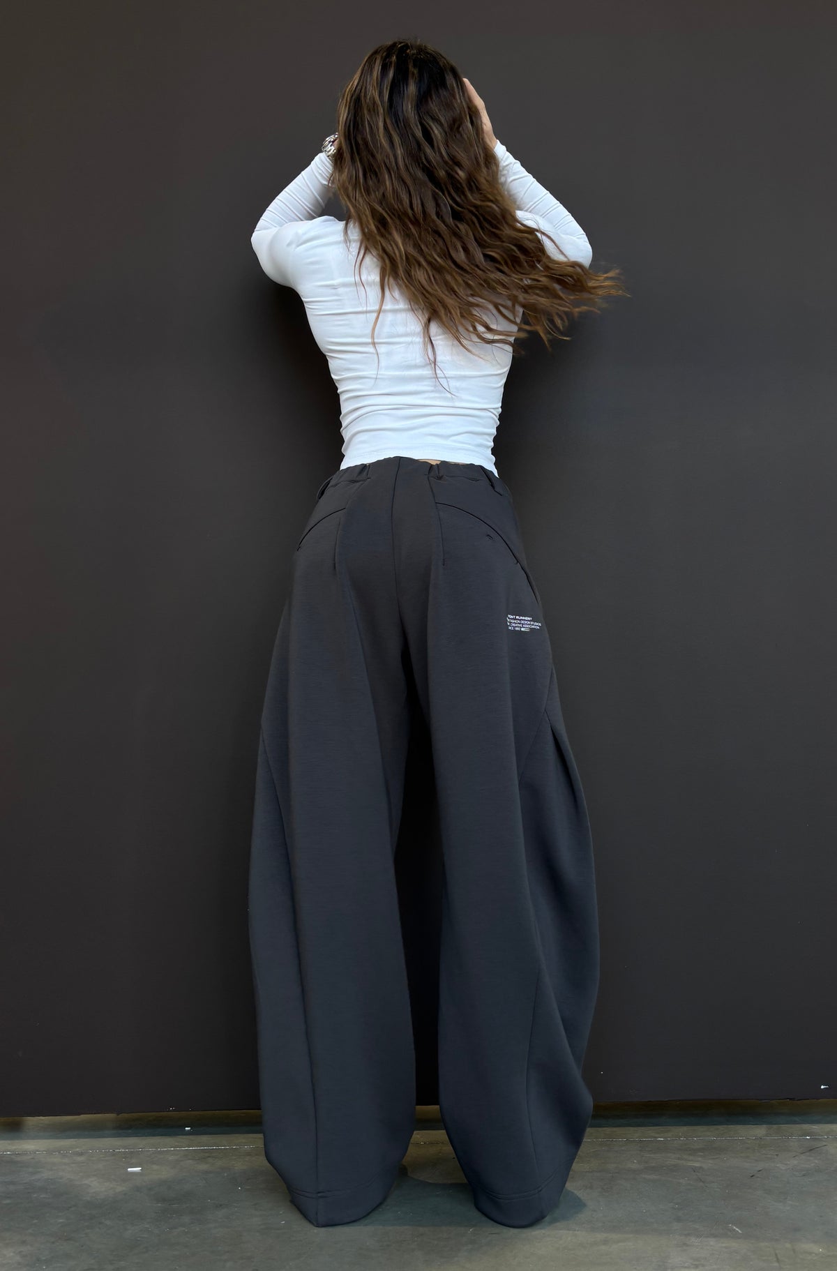 Insignia Barrel Leg Pant Charcoal [women]