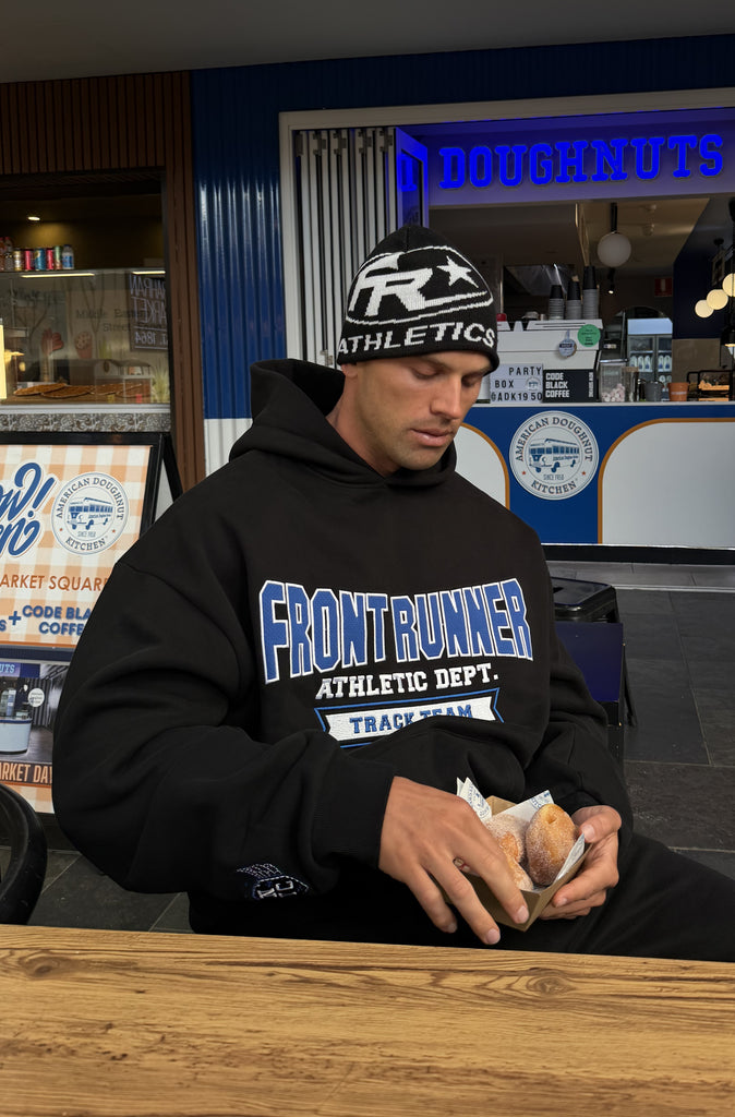 Athletic Department Hoodie Black Cobalt