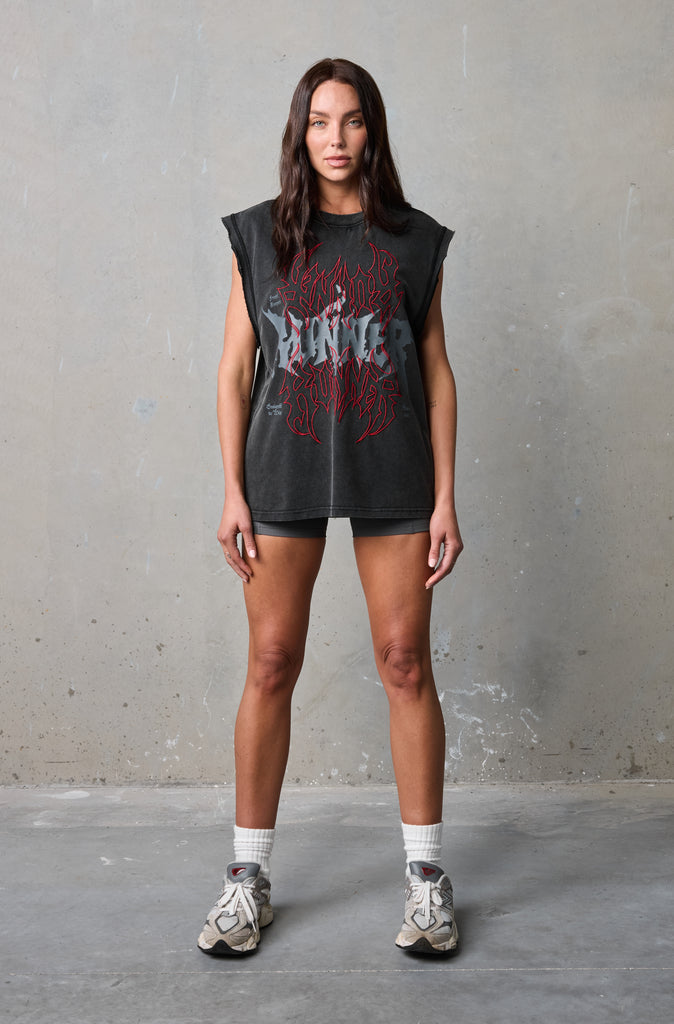 Burn Tank - Washed Black