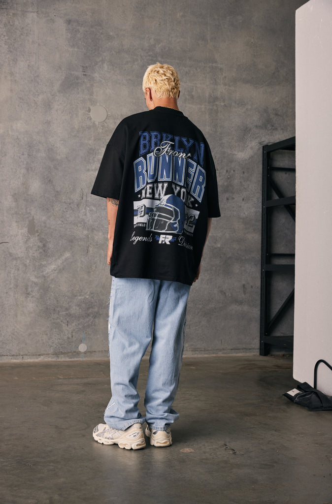 Brooklyn Tee - Blue Black