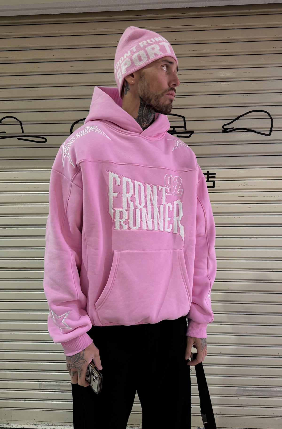 Studio Skull Beanie Pink [men]