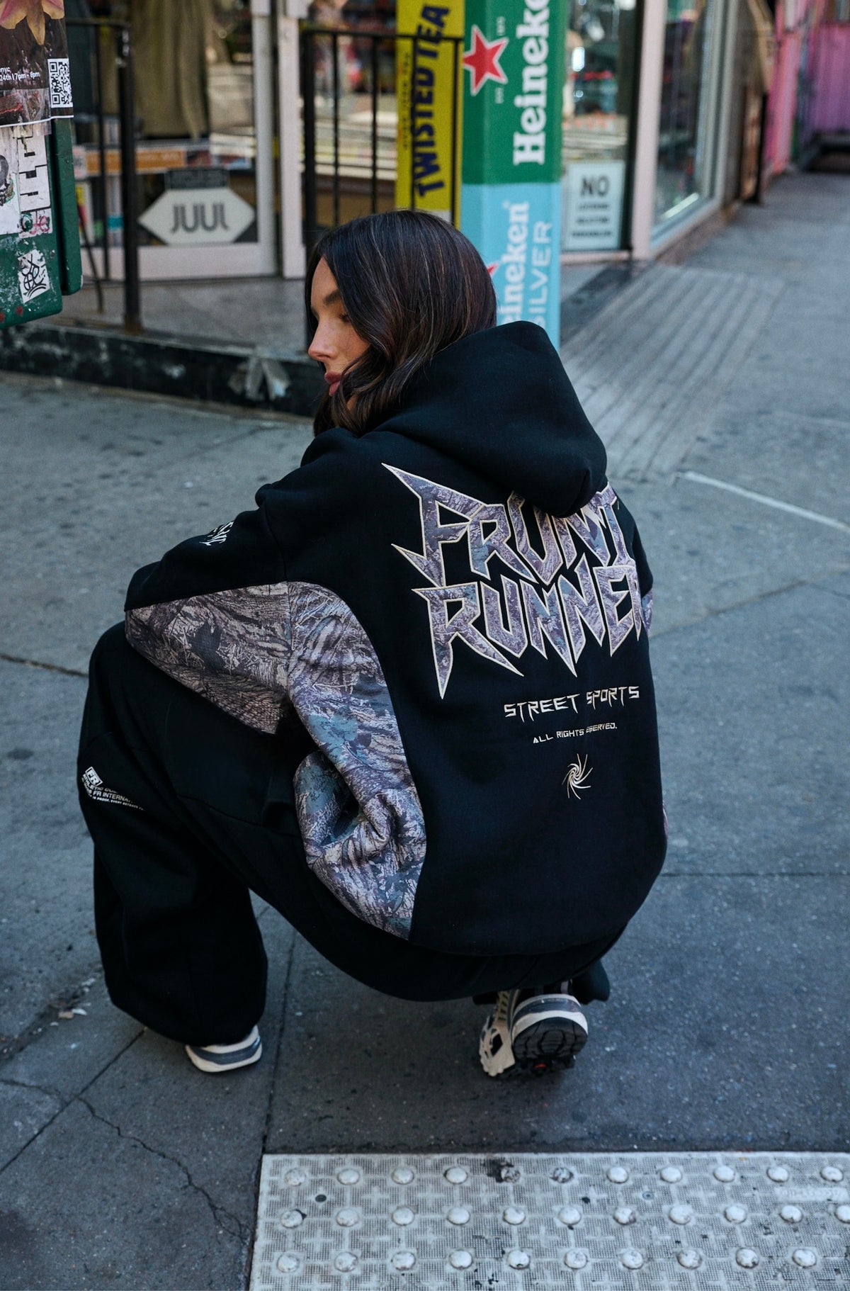 No Mercy Hoodie Black Camo [women]