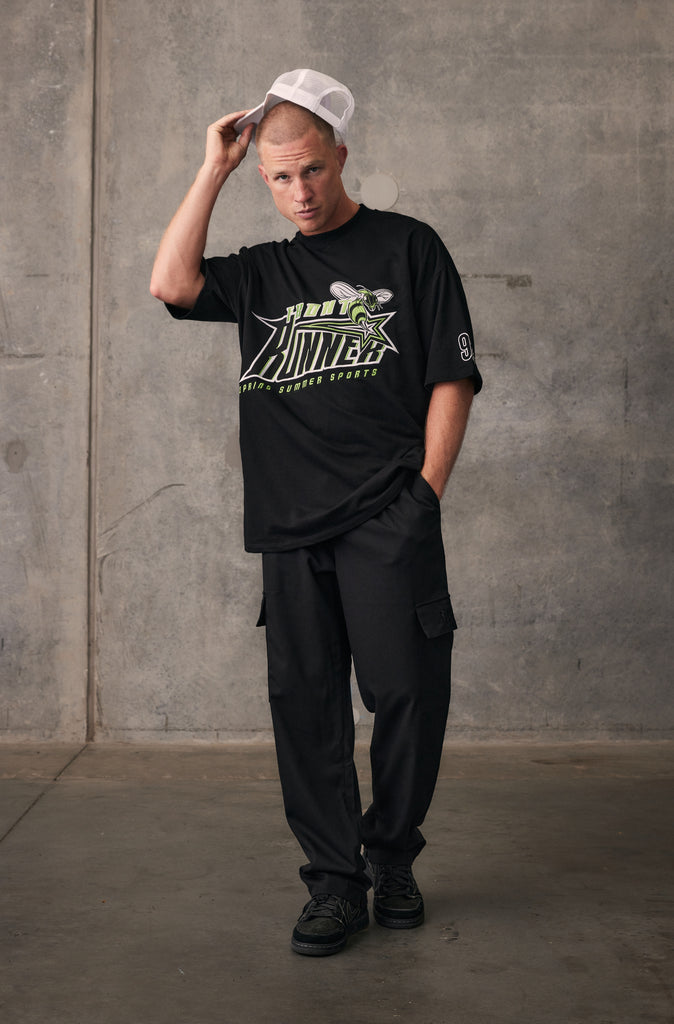 Hornet Tee - Black Lime