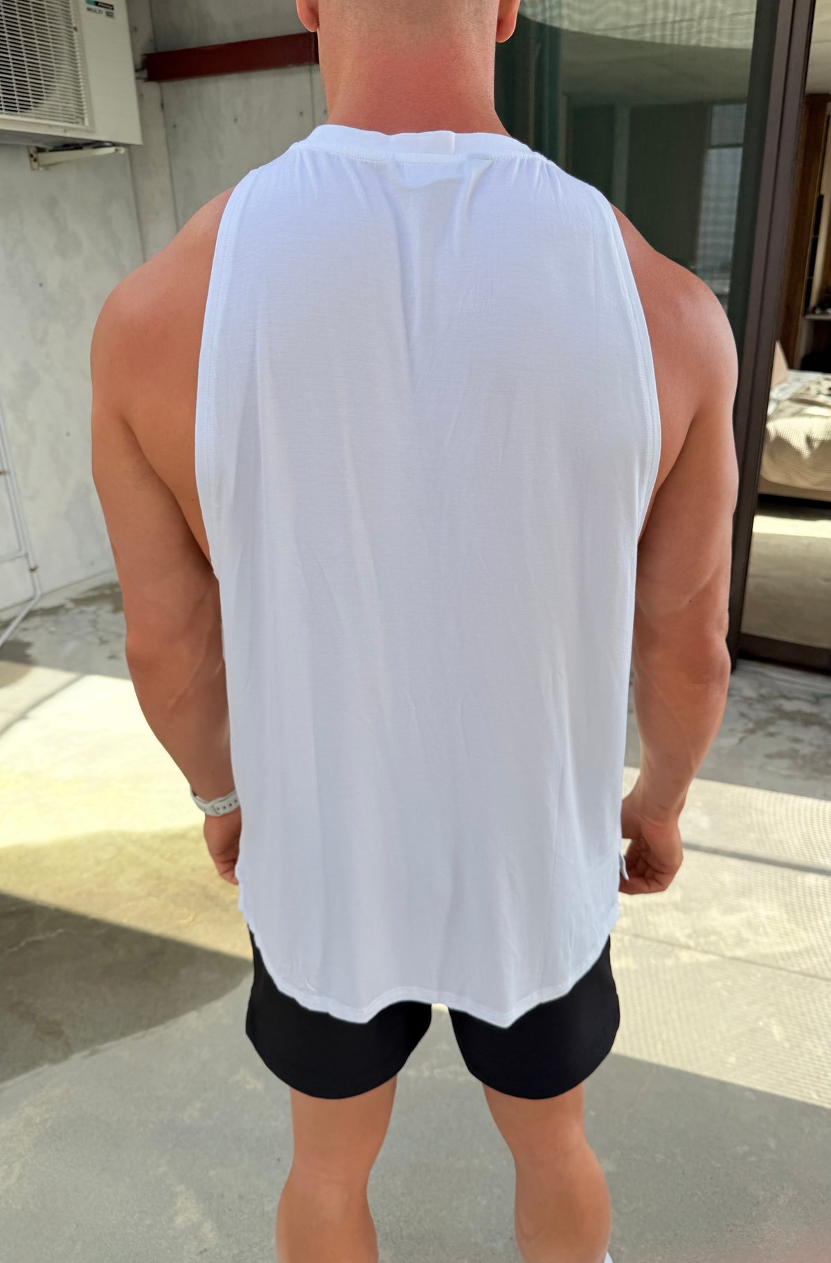 FRNTRNR Taper Tank White [men]