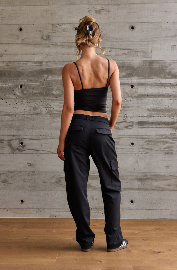 Tailored Cargo Pant - Black