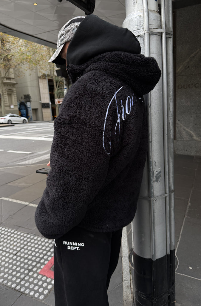 FR Hooded Sherpa Jacket Black
