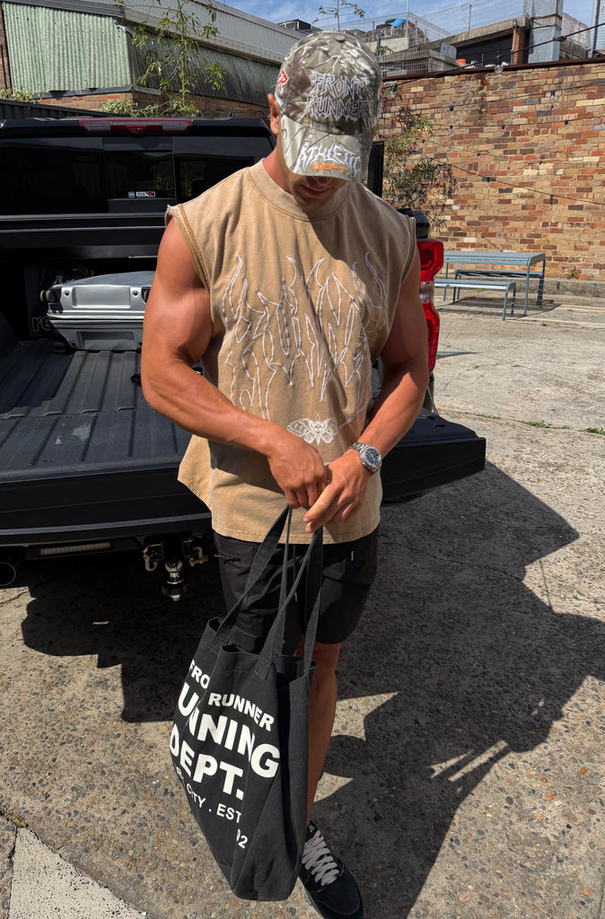 Fluttercode Tank - Washed Tan