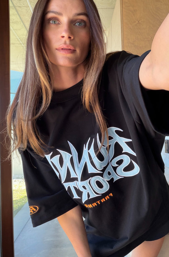 Runner Sports Tee Black [women]