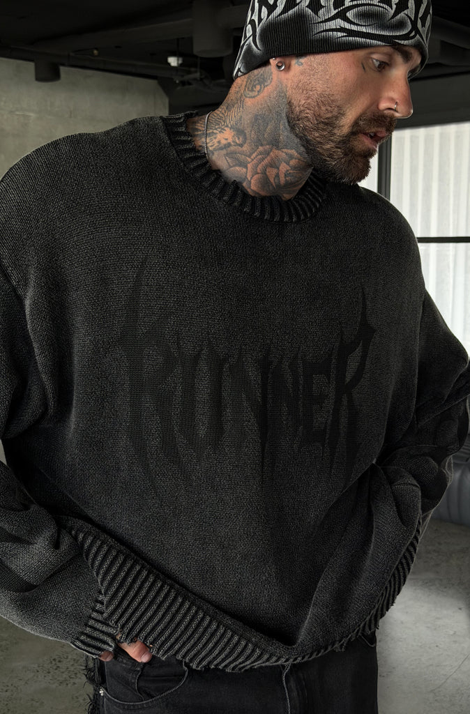 Signal Knit Washed Black