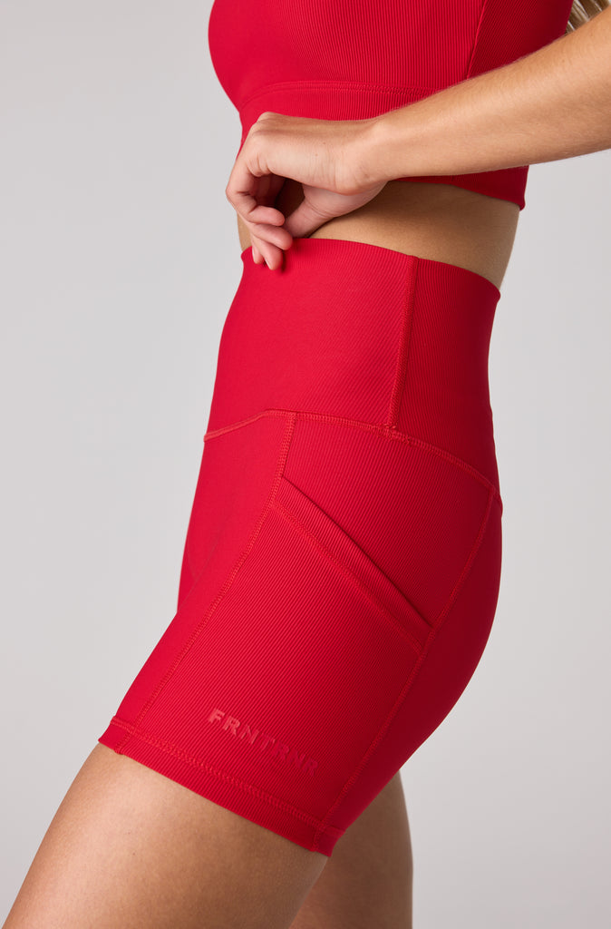 FRNTRNR 4" Bike Short - Scarlet